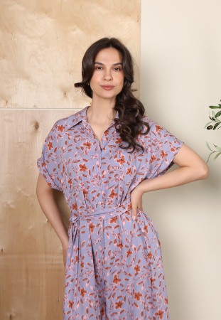 Дюма 1432 Платье-рубашка женское Дивный сад-3